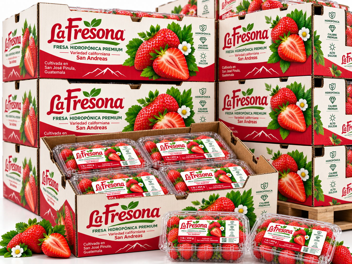 Cajas de La Fresona para mayoreo